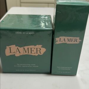 La Mer Luxury Duo: NEW & SEALED 3.4oz Creme & 1.7oz Concentrate Fresh 2024 Stock